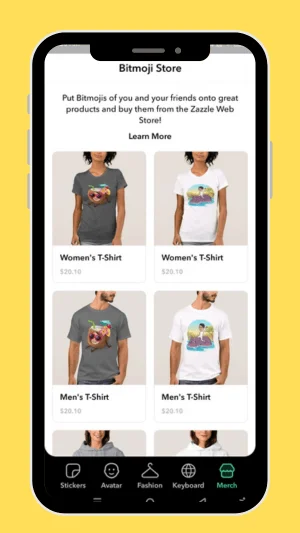 Bitmoji store